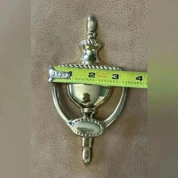 Vintage Solid Brass Door Knocker With McCurdy Name Engraved - Picture 8 of 8